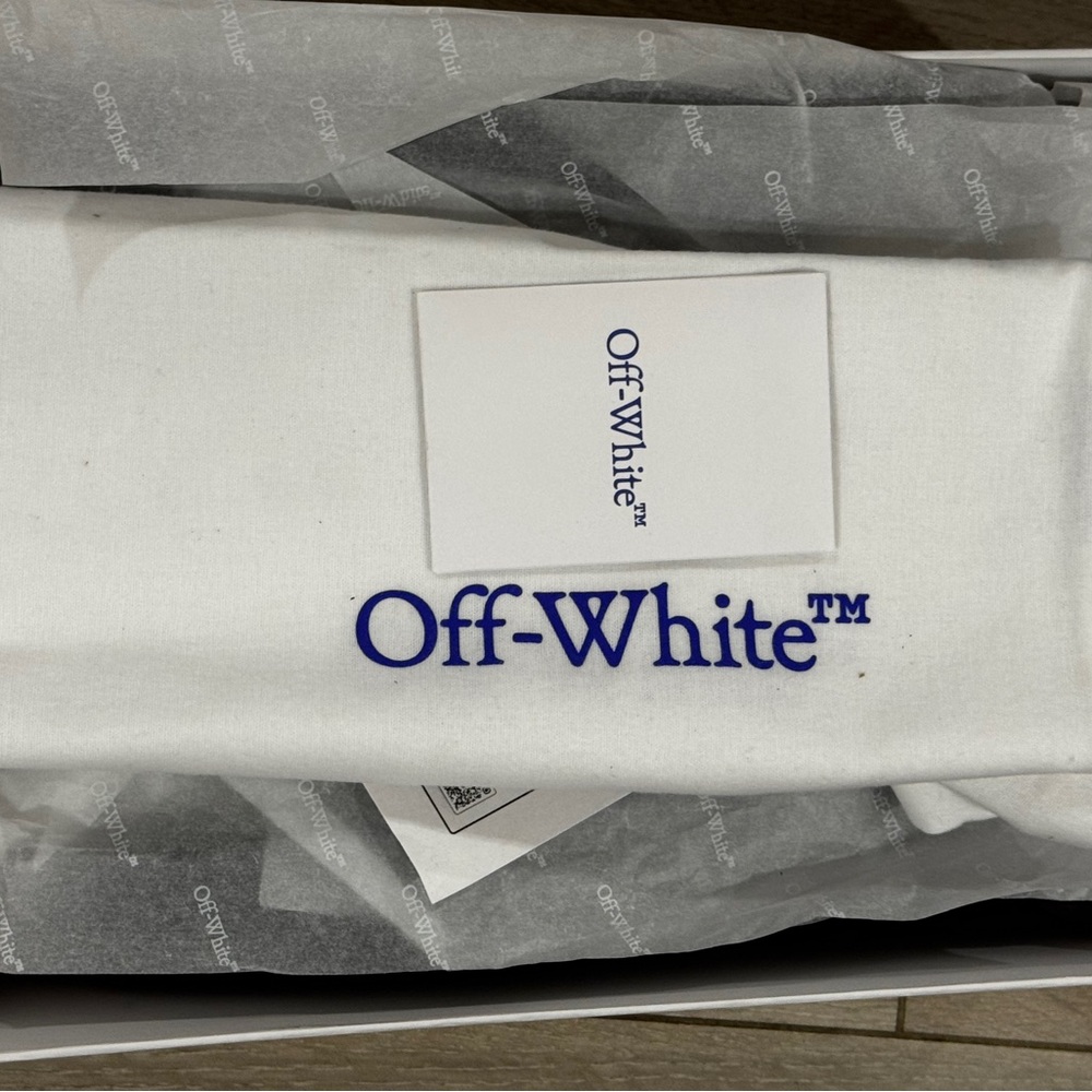 Off-White Arrows Leather Sandals Black Silver EU 40 NWT COA ALL INCLUSIVE - Picture 4 of 4